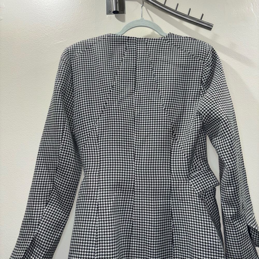 Jason Wu Houndstooth Tweed Blazer Dress – Size Medium Like New Game Day Dress - Picture 7 of 15